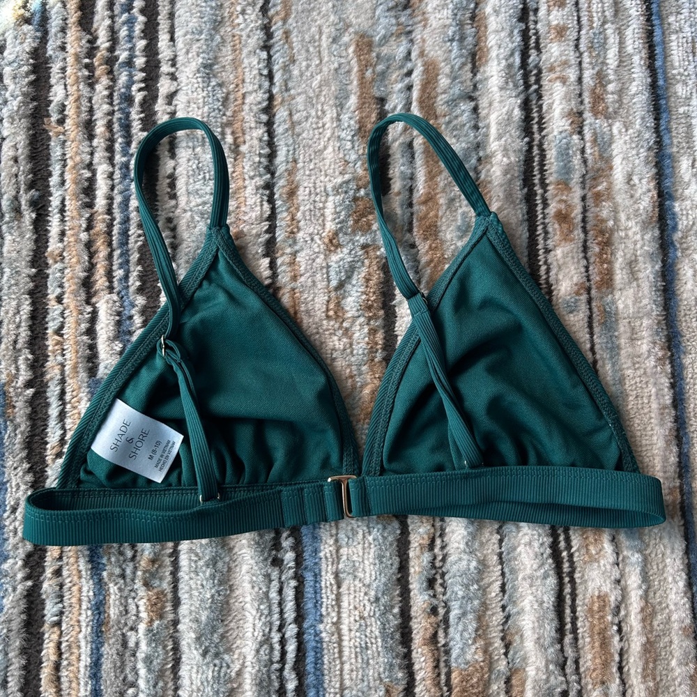 Emerald Green Triangle Bikini Top - Picture 2 of 3